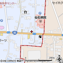株式会社竹澤金網　石巻営業所周辺の地図