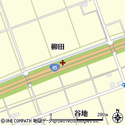 矢本石巻道路周辺の地図