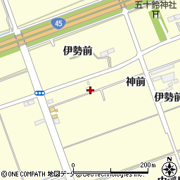 宮城県東松島市小松神前周辺の地図