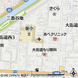 宮城県石巻市大街道西周辺の地図