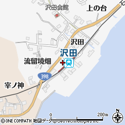 宮城県石巻市沢田沢田6-12周辺の地図