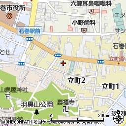 岩手銀行石巻支店周辺の地図