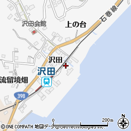 宮城県石巻市沢田沢田27周辺の地図