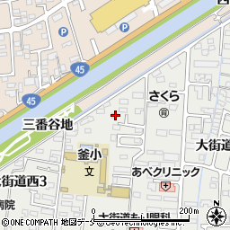 宮城県石巻市大街道西2丁目6-50周辺の地図