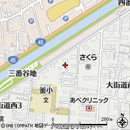 宮城県石巻市大街道西2丁目6-46周辺の地図