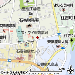 宮城県石巻市千石町3-2周辺の地図