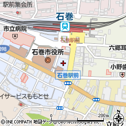 宮城県石巻市穀町12周辺の地図