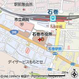 セリアイオン石巻駅前店周辺の地図