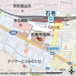 宮城県石巻市穀町14周辺の地図