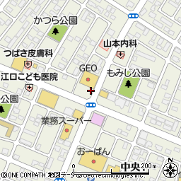 山形県東根市中央周辺の地図