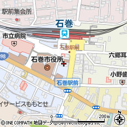 宮城県石巻市穀町12-25周辺の地図