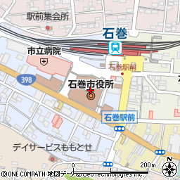 石巻市役所　市民相談センター周辺の地図