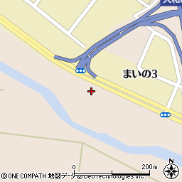 宮城県黒川郡大和町落合舞野岡江西周辺の地図