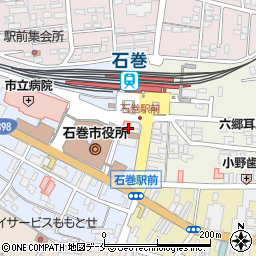 カラオケビッグエコー　石巻駅前店周辺の地図