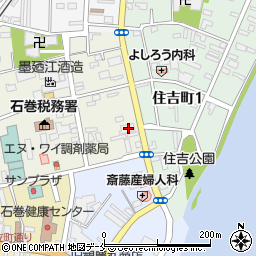 宮城県石巻市千石町4-42周辺の地図
