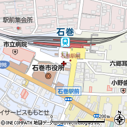 石巻駅前ビル周辺の地図