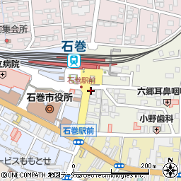 くいもの屋わん 石巻駅前店周辺の地図