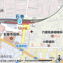 炭火焼肉 牛仁 石巻駅前店周辺の地図