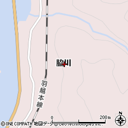 新潟県村上市脇川周辺の地図