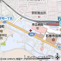 日本下水道事業団　東北総合事務所　石巻分室周辺の地図