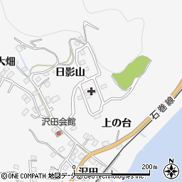 宮城県石巻市沢田（日影山）周辺の地図