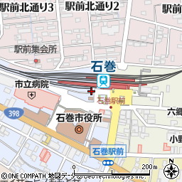 駅レンタカー石巻営業所周辺の地図