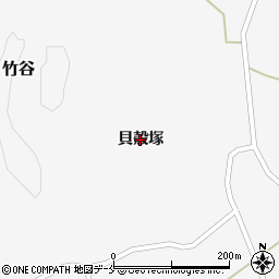 宮城県松島町（宮城郡）竹谷（貝殻塚）周辺の地図