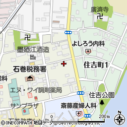 宮城県石巻市千石町4-36周辺の地図