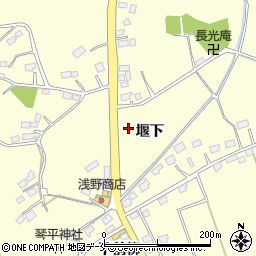 宮城県東松島市小松堰下周辺の地図