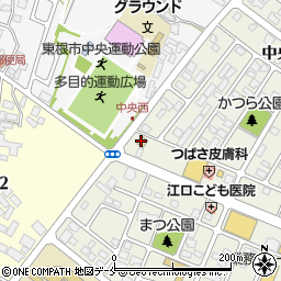 ローソン東根中央店周辺の地図