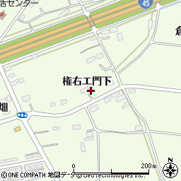 宮城県東松島市大曲権右エ門下周辺の地図