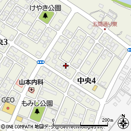 郵政社宅周辺の地図