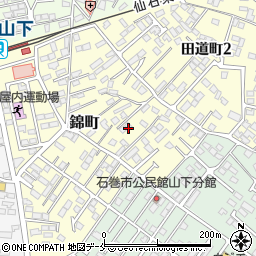 〒986-0877 宮城県石巻市錦町の地図