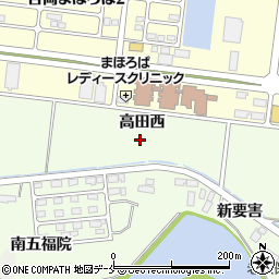 宮城県黒川郡大和町吉田高田西周辺の地図