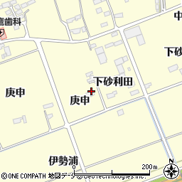 宮城県東松島市小松庚申周辺の地図