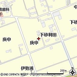 宮城県東松島市小松（庚申）周辺の地図