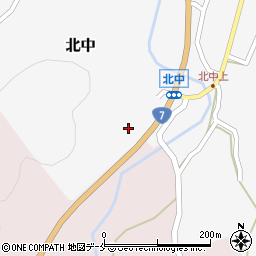 新潟県村上市北中231-2周辺の地図