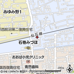 宮城県石巻市蛇田新下前沼159-7周辺の地図