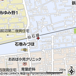 宮城県石巻市蛇田新下前沼159-9周辺の地図