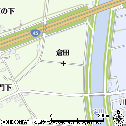 宮城県東松島市大曲倉田周辺の地図