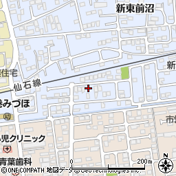 宮城県石巻市蛇田新下前沼146-11周辺の地図