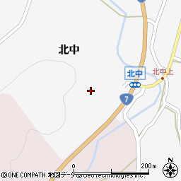 新潟県村上市北中231周辺の地図