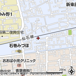 宮城県石巻市蛇田新下前沼150-4周辺の地図