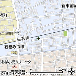 宮城県石巻市蛇田新下前沼150-11周辺の地図