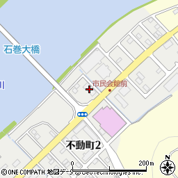 宮城ヤンマー不動町工場周辺の地図
