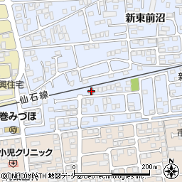 宮城県石巻市蛇田新下前沼146-19周辺の地図