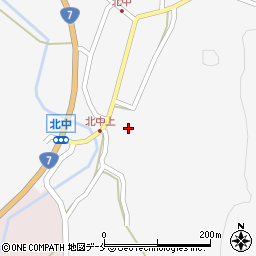 新潟県村上市北中885周辺の地図