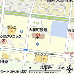 大和町役場　議会事務局・監査委員事務局周辺の地図