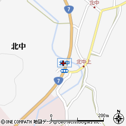 新潟県村上市北中224-11周辺の地図