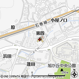 女川町役場　第四保育所周辺の地図